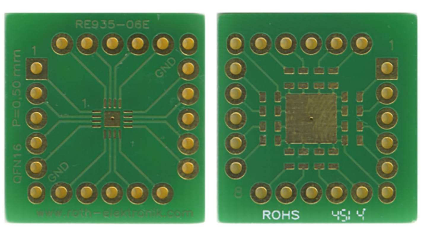 RE935-06E, Dobbeltsidet Udvidelseskort Multiadapter med tilpasningsprintkort, 21.59 x 20.32 x 1.5mm