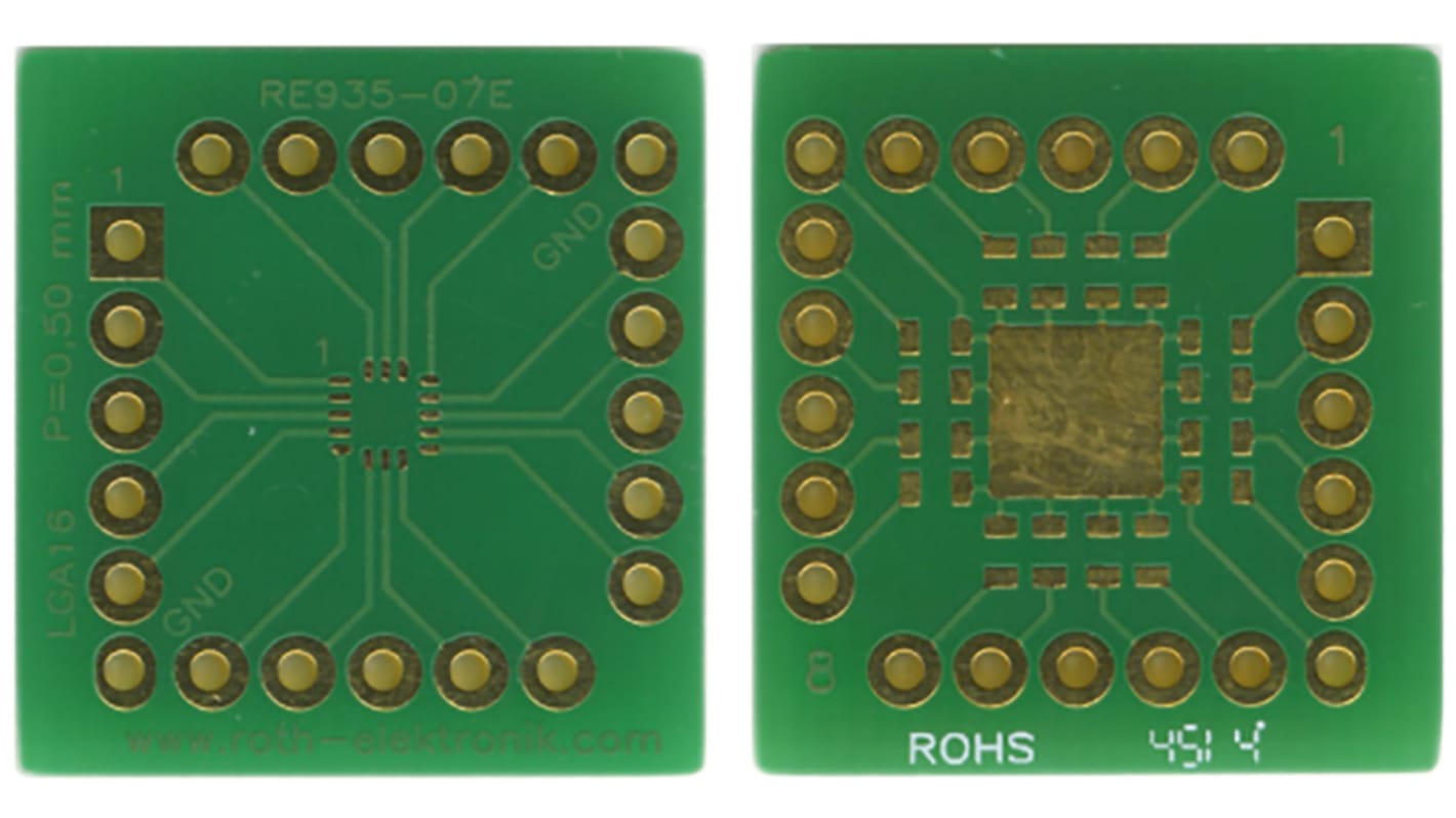 RE935-07E, Double Sided Extender Board Multiadapter With Adaption Circuit Board 21.59 x 20.32 x 1.5mm