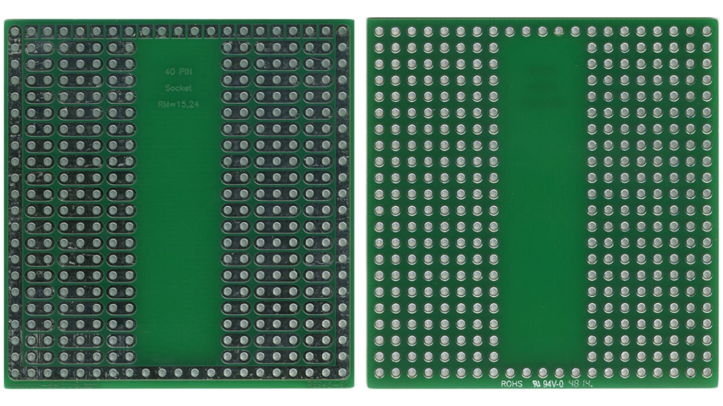 dugaszolópanel RE945-S2, Forrasztható makettlemez és adapter áramköri kártya 57.78 x 54.61 x 1.5mm