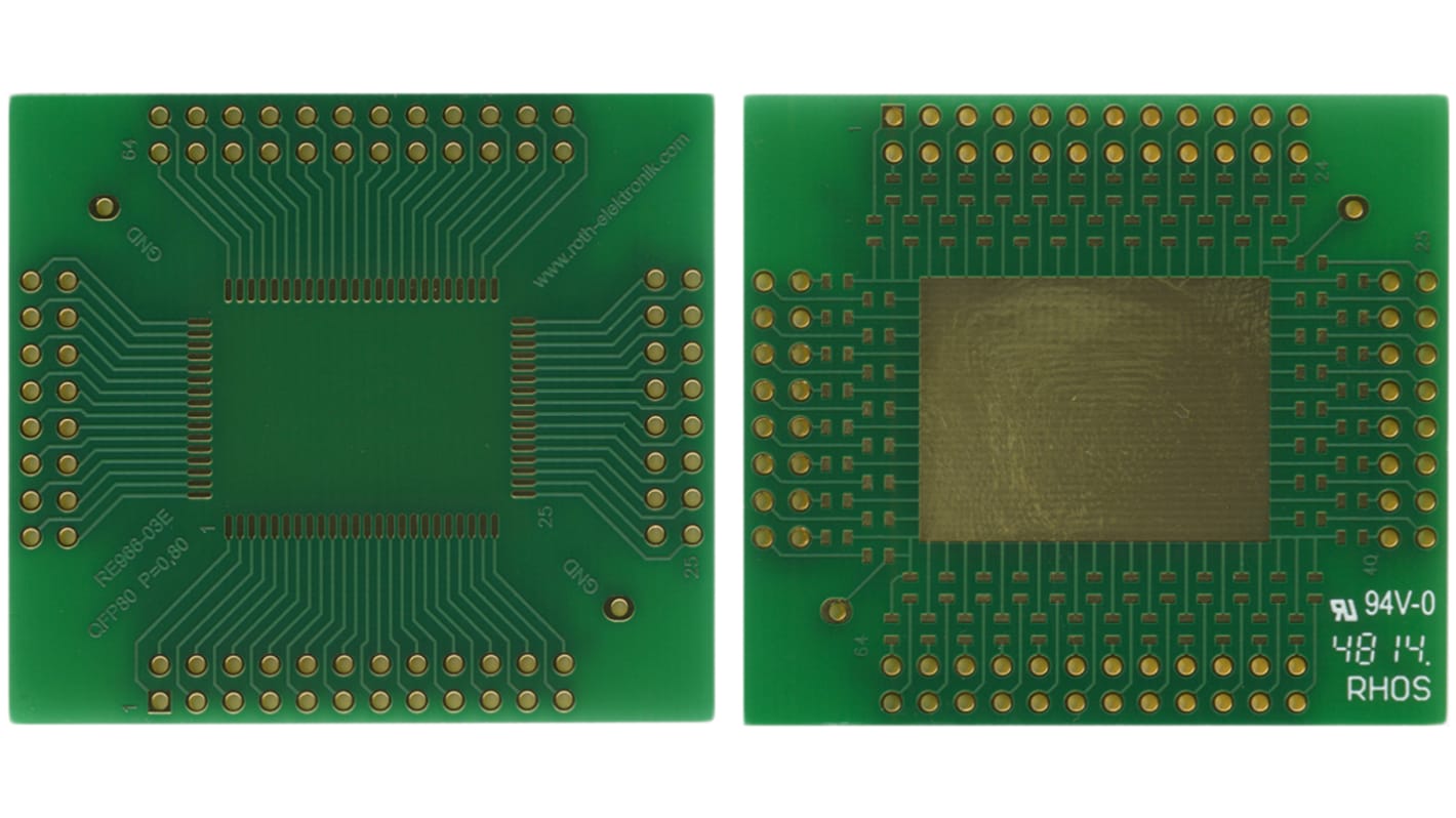 RE966-03E, Double Sided Extender Board Adapter With Adaption Circuit Board 48.9 x 43.81 x 1.5mm