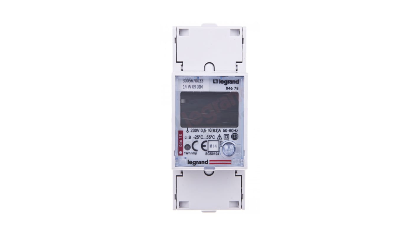 Legrand 1 Phase LCD Energy Meter, Type Electronic