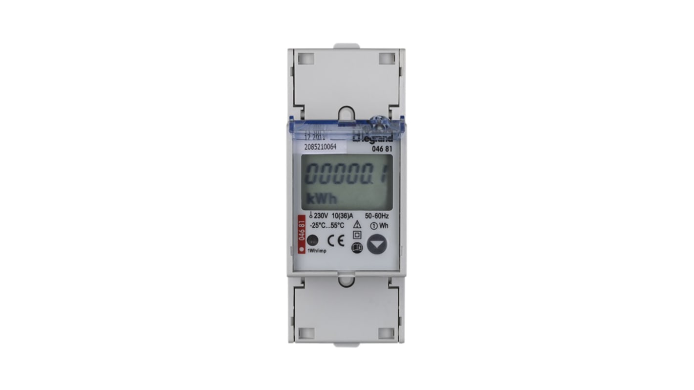 Legrand 1 Phase LCD Energy Meter, Type Electronic