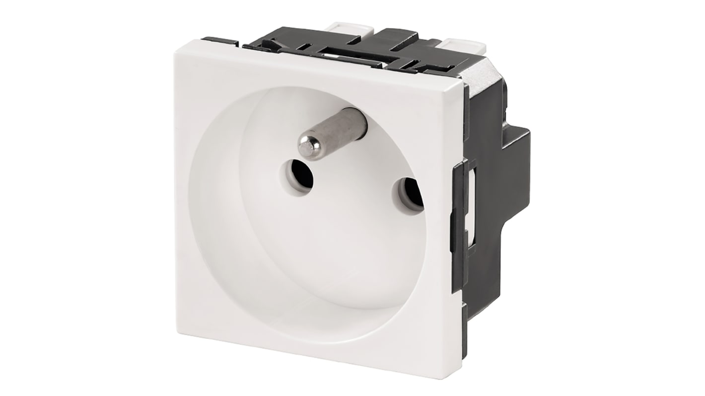 Weidmuller 法标插座, 1位, 面板安装, 室外使用, 16A, 250 V, 白色