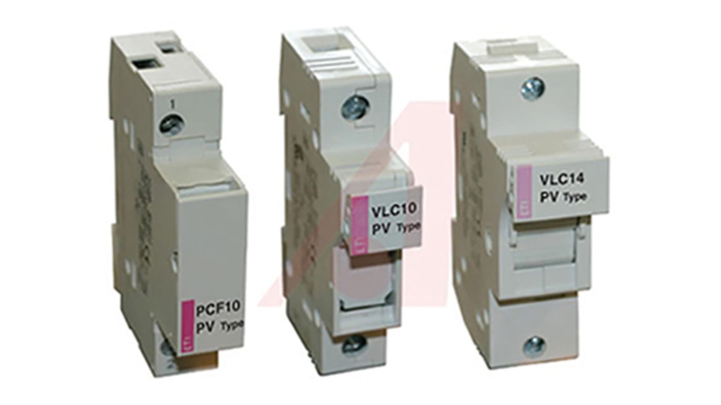 Altech 50A Rail Mount Fuse Holders, 2P, 1000V dc