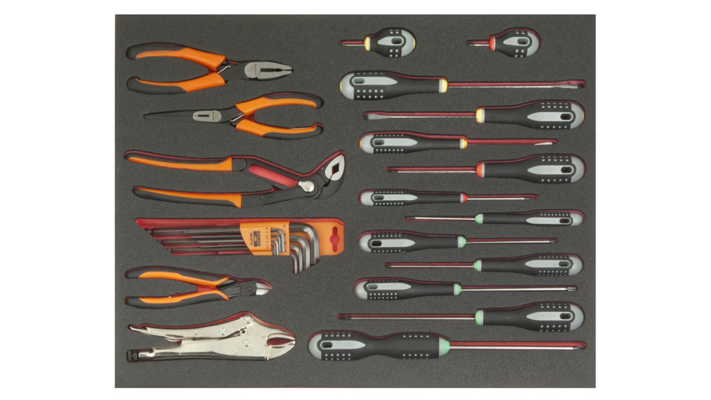 Bahco 25 Piece Maintenance Tool Kit with Foam Inlay