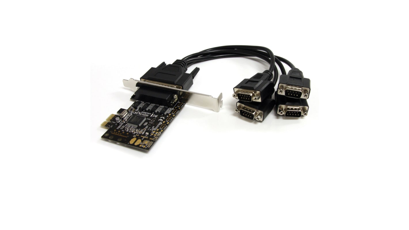 Karta szeregowa, RS232, l. portów: 4, 230.4kbit/s, FIFO: 256 B, magistrala: PCIe, Szeregowe
