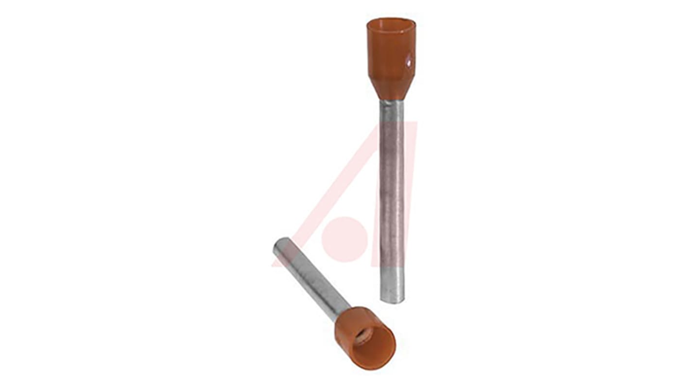 Altech Insulated Crimp Bootlace Ferrule, 18mm Pin Length, 2mm Pin Diameter, 1.5mm² Wire Size, Red