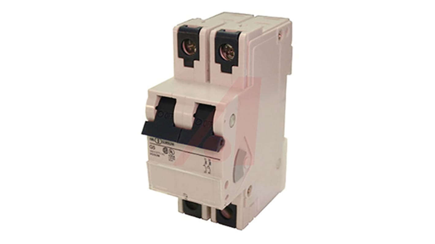 Altech Thermal Circuit Breaker - V-EA 2 Pole 277V Voltage Rating DIN Rail Mount, 20A Current Rating