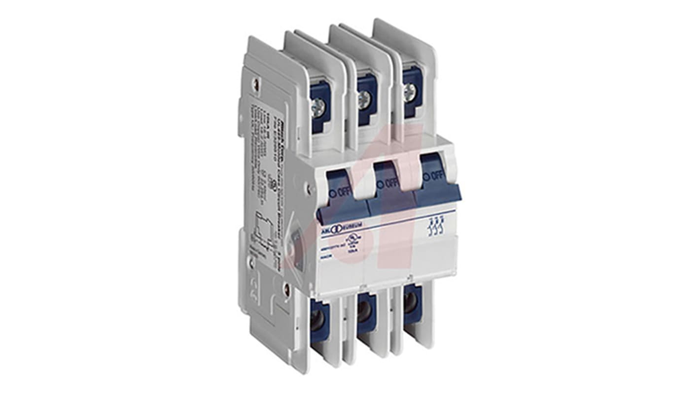 Altech Thermal Magnetic Circuit Breaker - UL 3 Pole 480Y/277V Voltage Rating DIN Rail Mount, 30A Current Rating