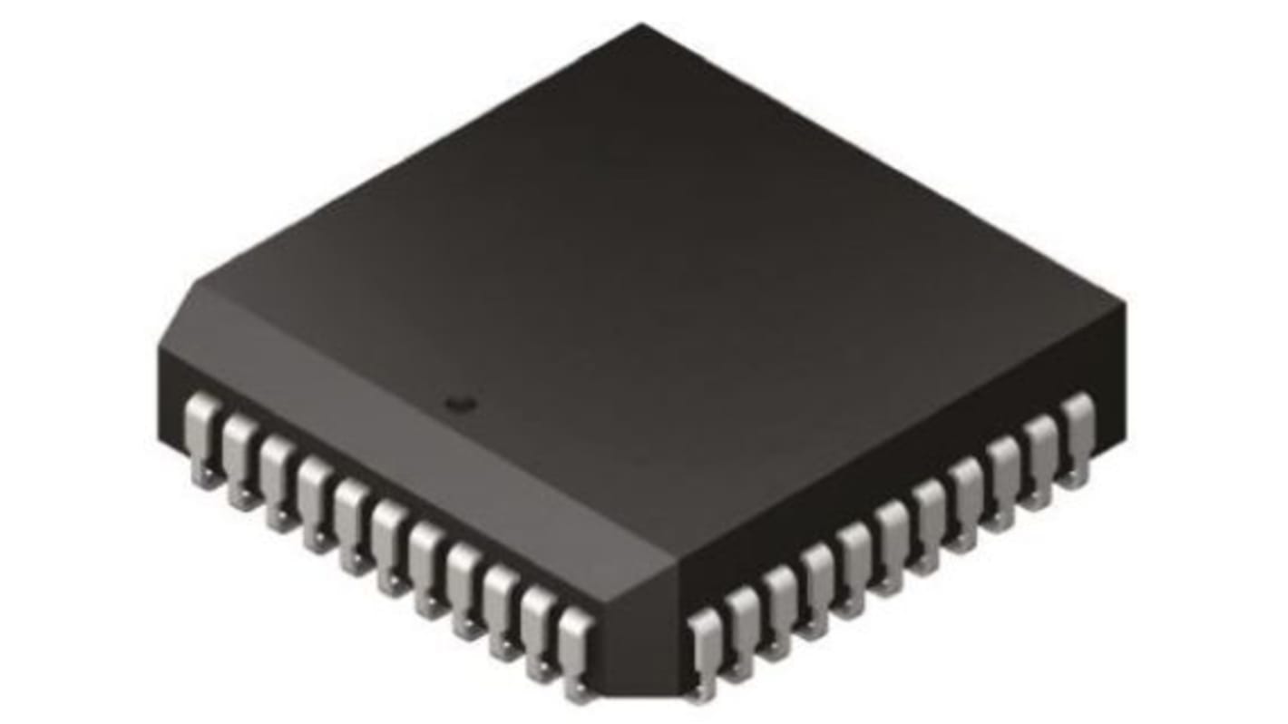 Microcontrollore Microchip, 8052, PLCC, AT89C, 44 Pin, Montaggio superficiale, 8bit, 24MHz