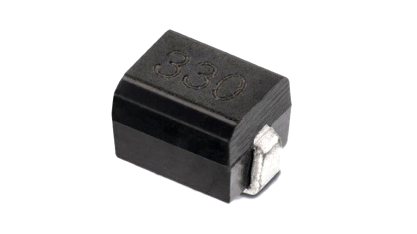 Wurth, WE-GFH, 3225 Wire-wound SMD Inductor with a Iron Core, 3.3 μH Moulded 1.05A Idc Q:25
