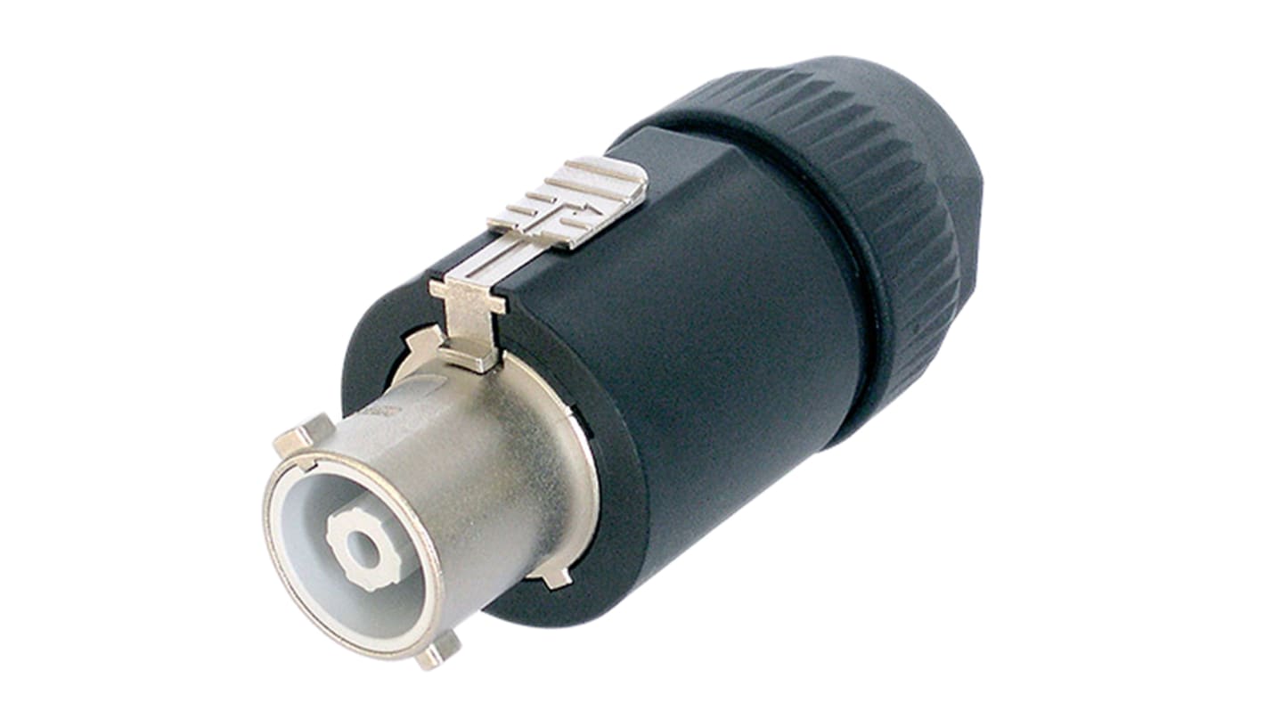 Neutrik Mains Connector, 32A Black, Cable Mount Polyamide Screw, 250 V