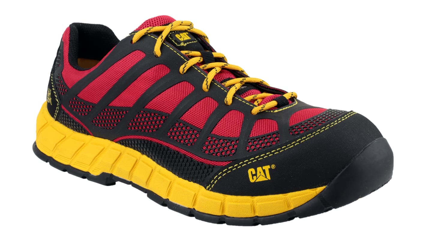 CAT Streamline Red Composite Toe Cap Men Safety Trainers, UK 6, EU 39, US 7