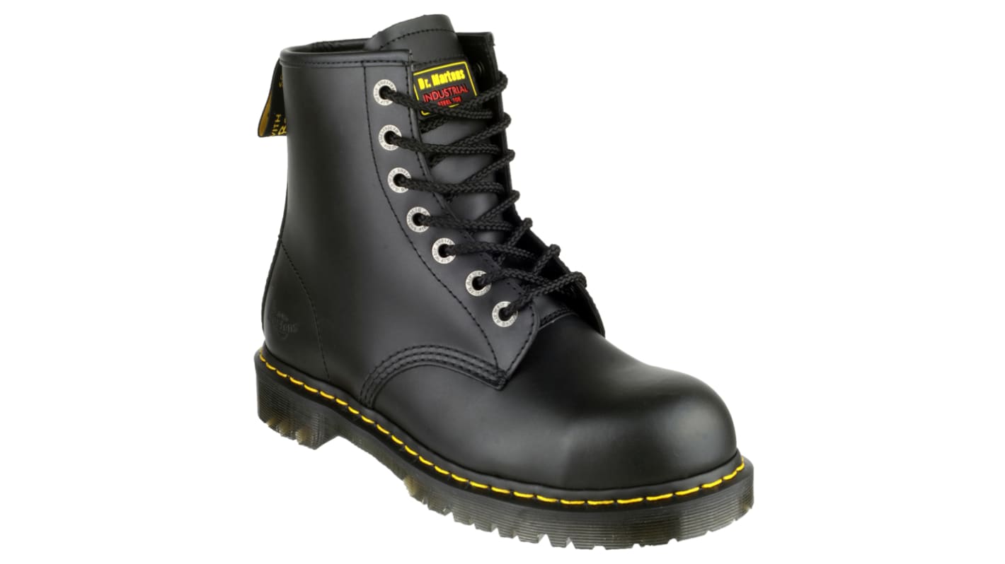 Dr Martens Icon 7B10 EN20345 SB, Herren, Sicherheitsstiefel Schwarz, mit Stahl-Schutzkappe , Größe 47 / UK 12