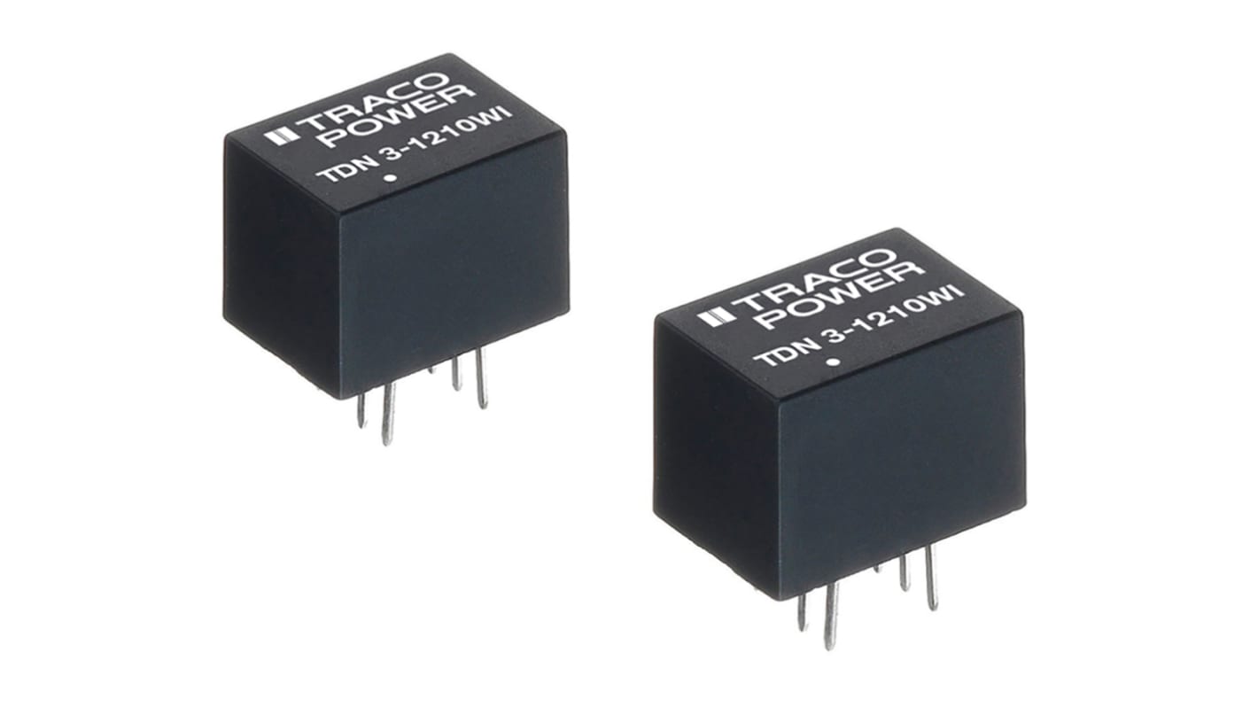 TRACOPOWER TDN 3WI DC/DC-Wandler 3W 48 V dc IN, 5V dc OUT / 600mA Durchsteckmontage 1.5kV dc isoliert