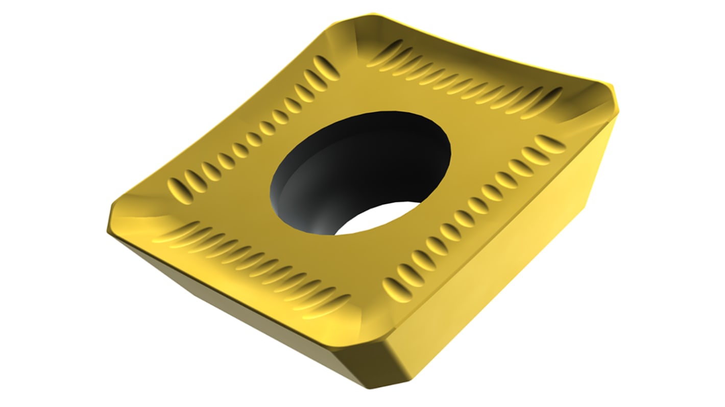 Pramet Square Milling Insert 9.53mm Side Length, 3.5mm Bore Diameter
