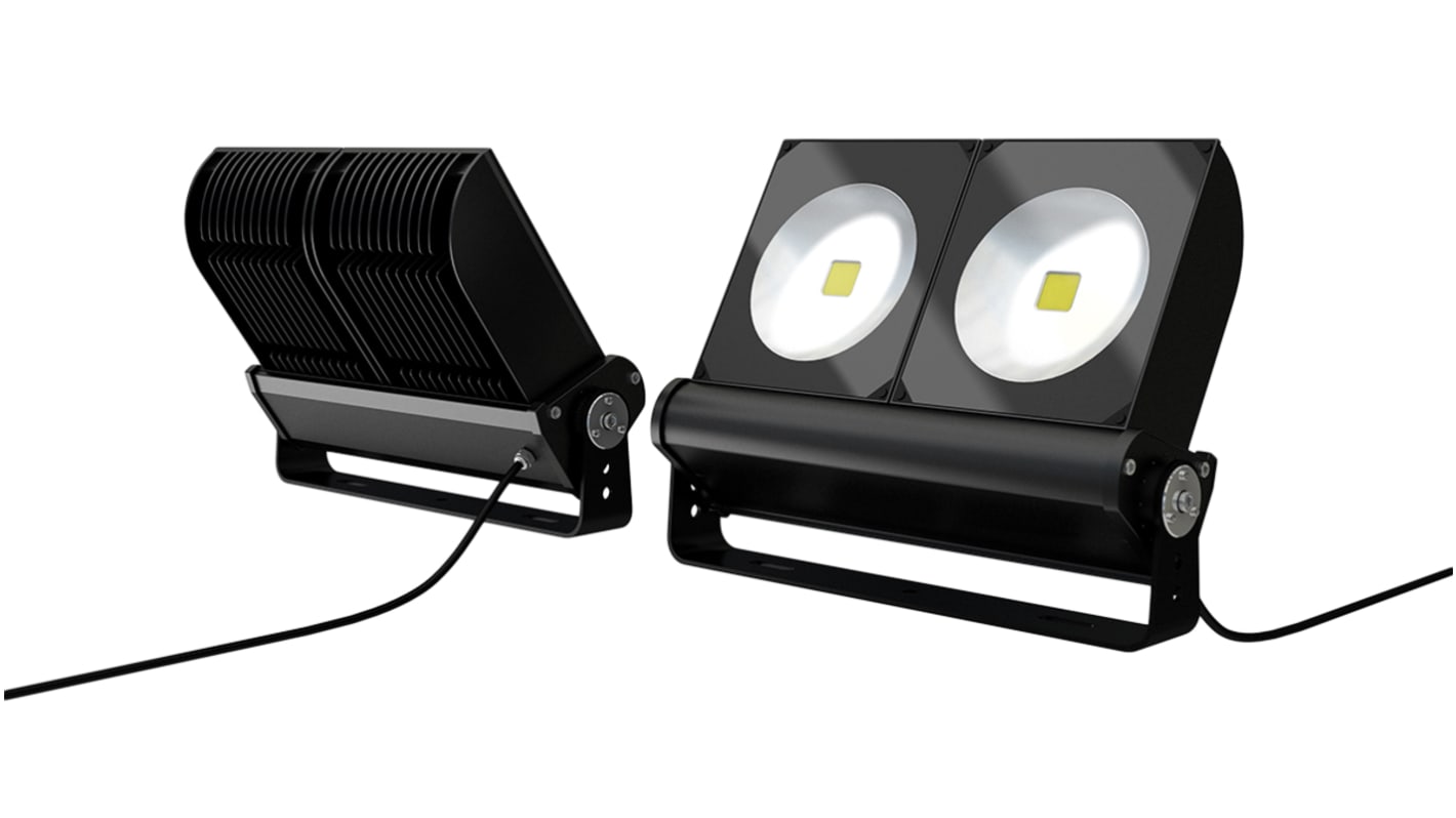 RS PRO LED Floodlight, 2 LED, 150 W, 12900 lm, IP65, 100 → 277 V