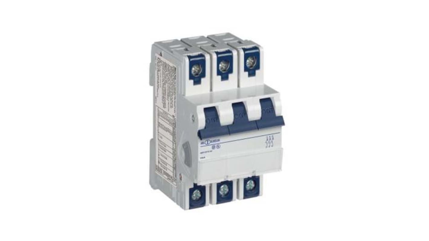 Altech Thermal Magnetic Circuit Breaker - V-EA 3 Pole 480Y/277V Voltage Rating DIN Rail Mount, 8A Current Rating