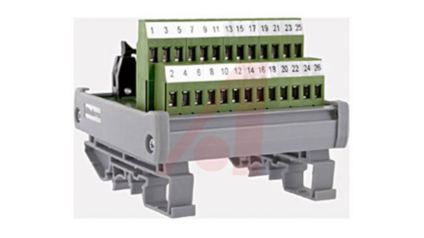 Altech 26-Contact Female Interface Module, SD-F37 Connector, DIN Rail Mount, 3A