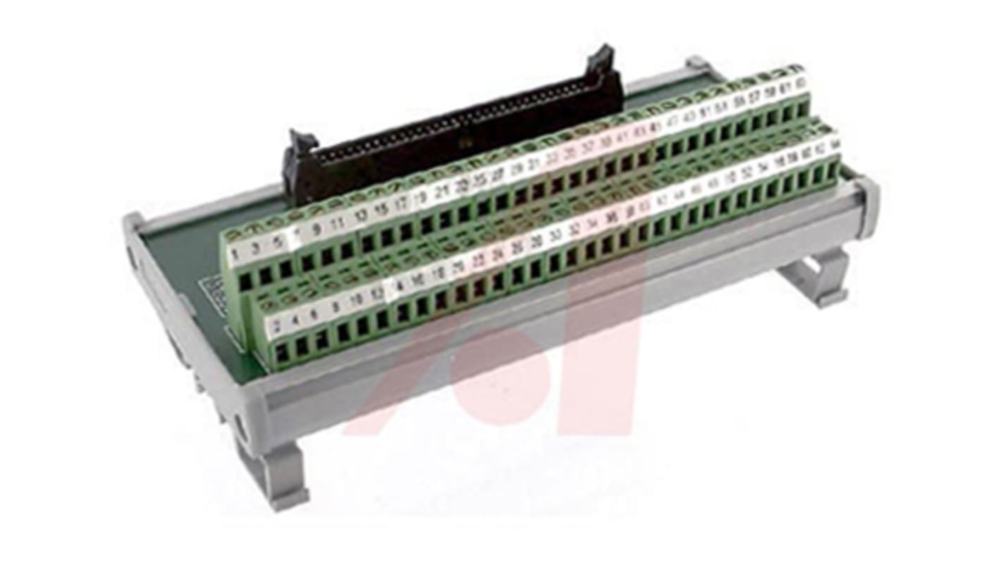 Altech 64-Contact Female Interface Module, SD-F37 Connector, DIN Rail Mount, 3A