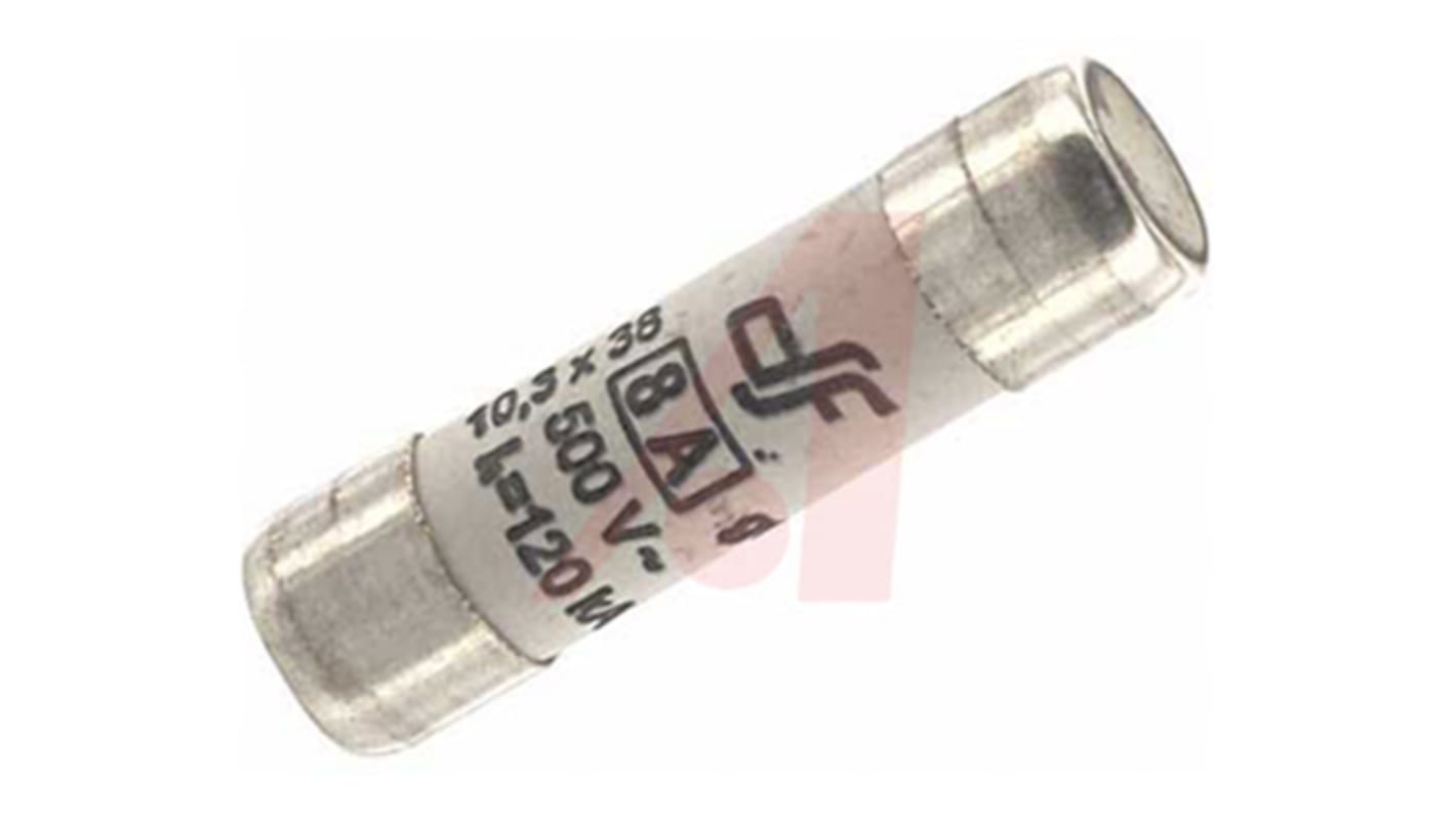 Altech 8A T Ceramic Cartridge Fuse, 10 x 38mm
