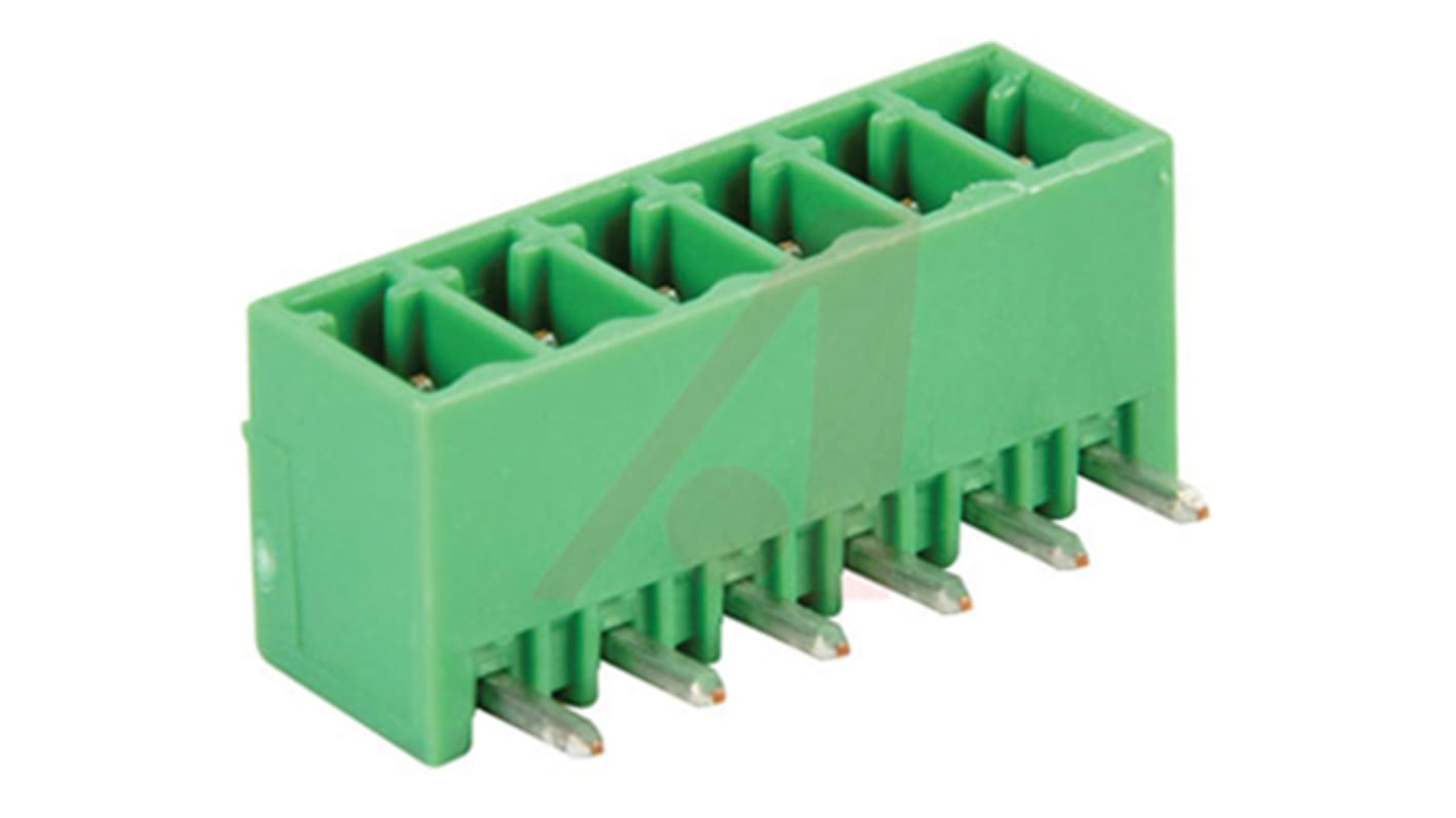 Altech PHP Series Straight PCB Header, 6 Contact(s), 3.5mm Pitch, 1 Row(s), Shrouded