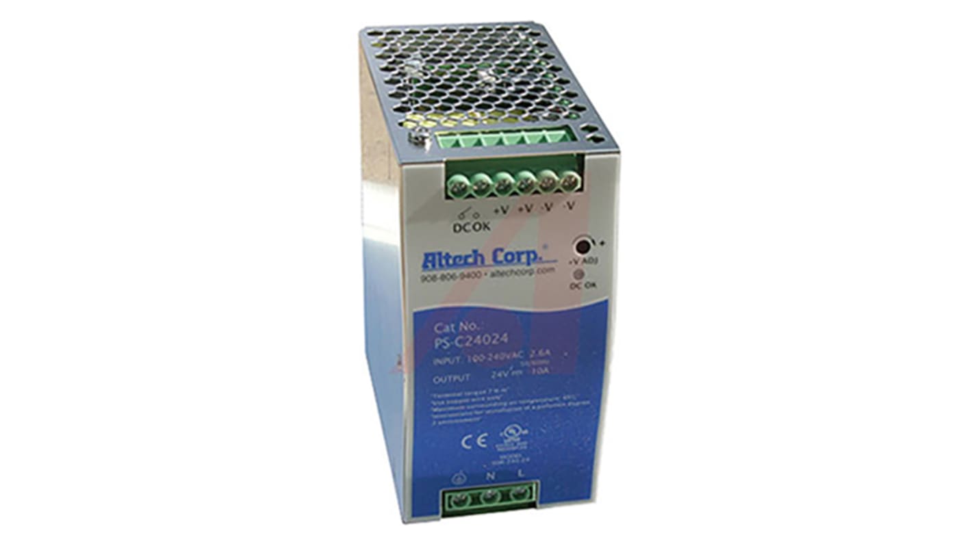 Altech PS-C240 PS-C Switch-Mode DIN-Schienen Netzteil 240W, 88 → 264V ac, 48V dc / 5A