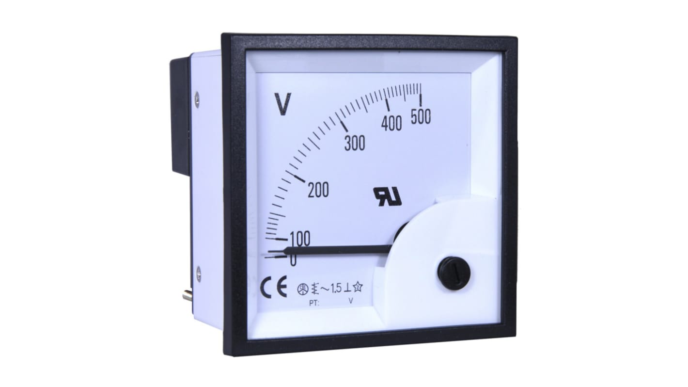 RS PRO Analoges Voltmeter AC / ±1,5 %, 68mm, 68mm, 36.5mm