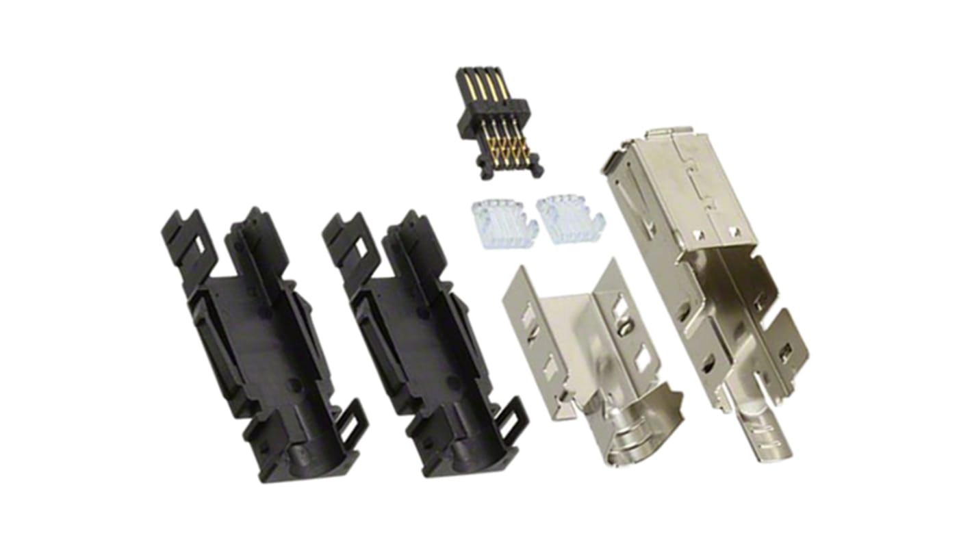 TE Connectivity, Type II Cable Mount Mini I/O Connector Female, 8 Way, Shielded