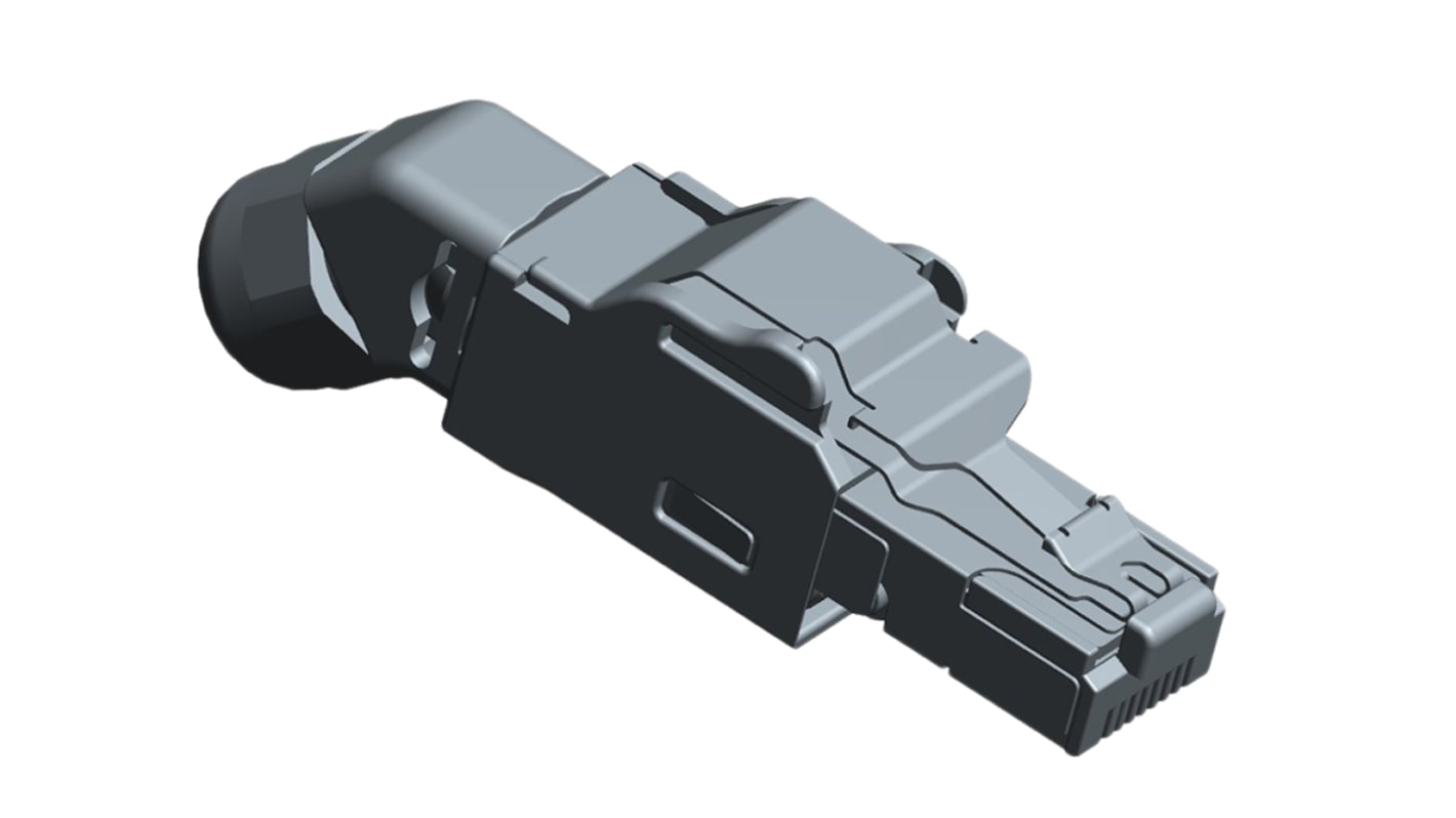 TE Connectivity 1987236 Series Male RJ45 Connector, Cable Mount, Cat5e Straight 1 Port 8 -Way