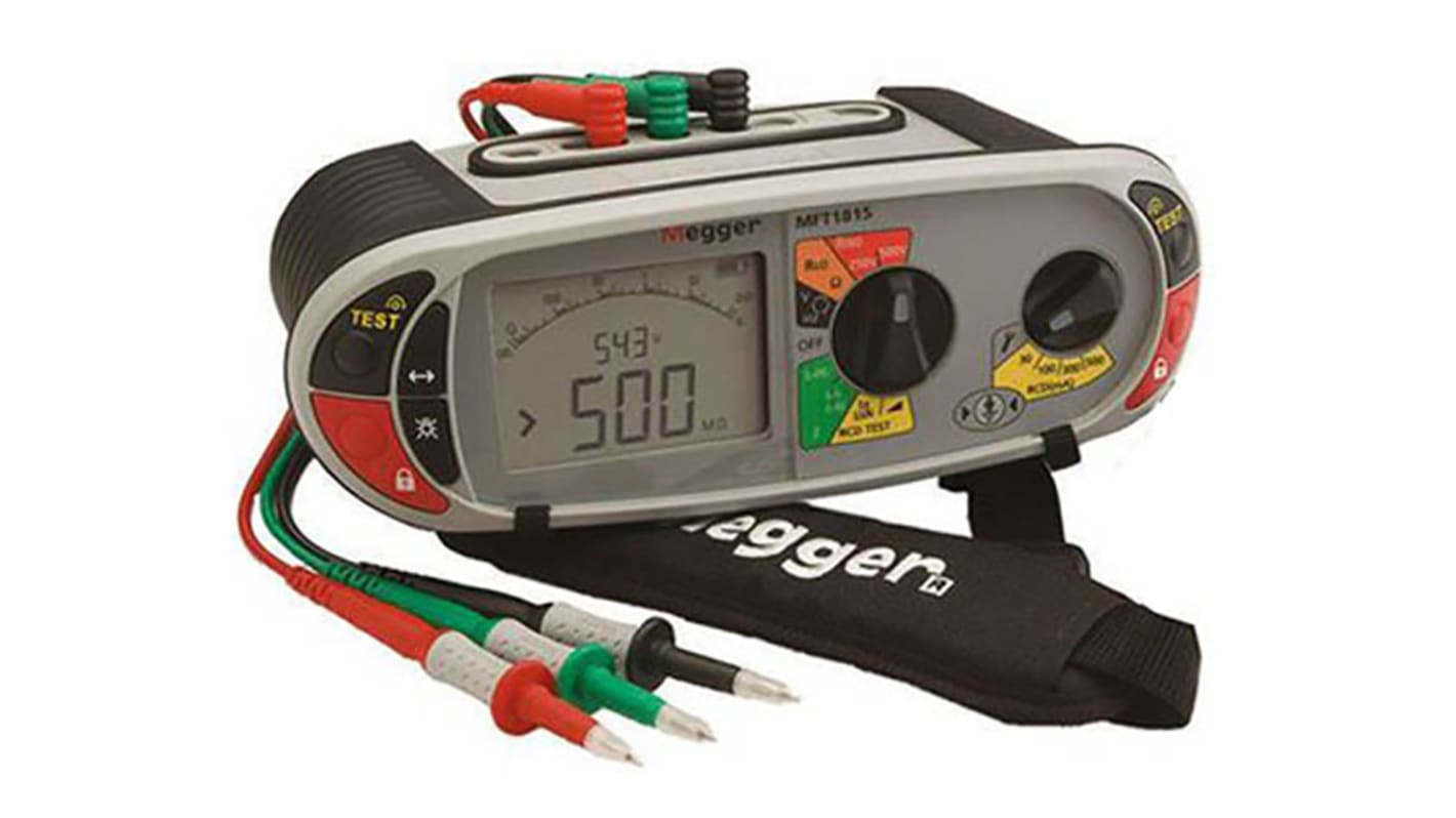 Megger MFT1815 Multifunction Tester, 1000V , Earth Resistance Measurement With Europe Mains