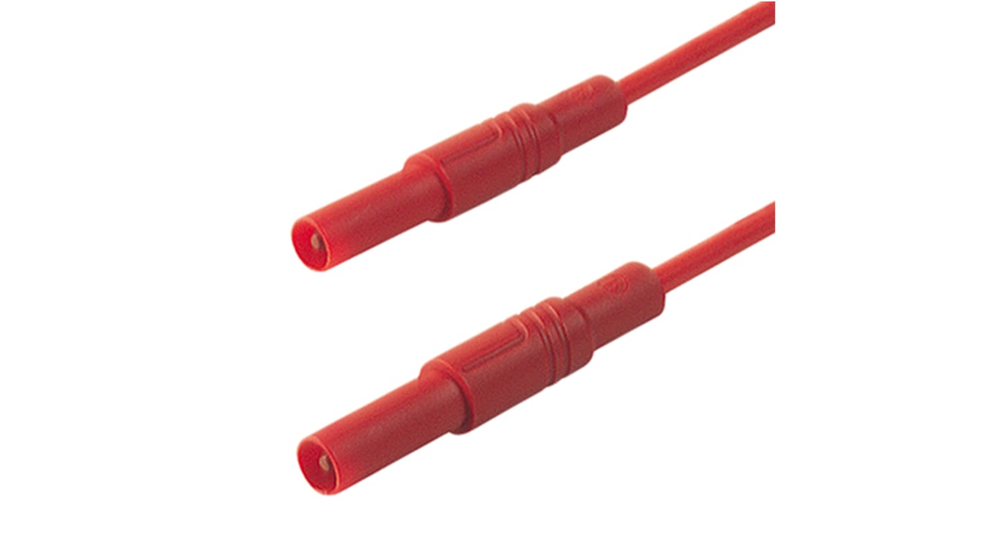 Hirschmann Test & Measurement, 16A, 1000V ac/dc, Red, 1m Lead Length