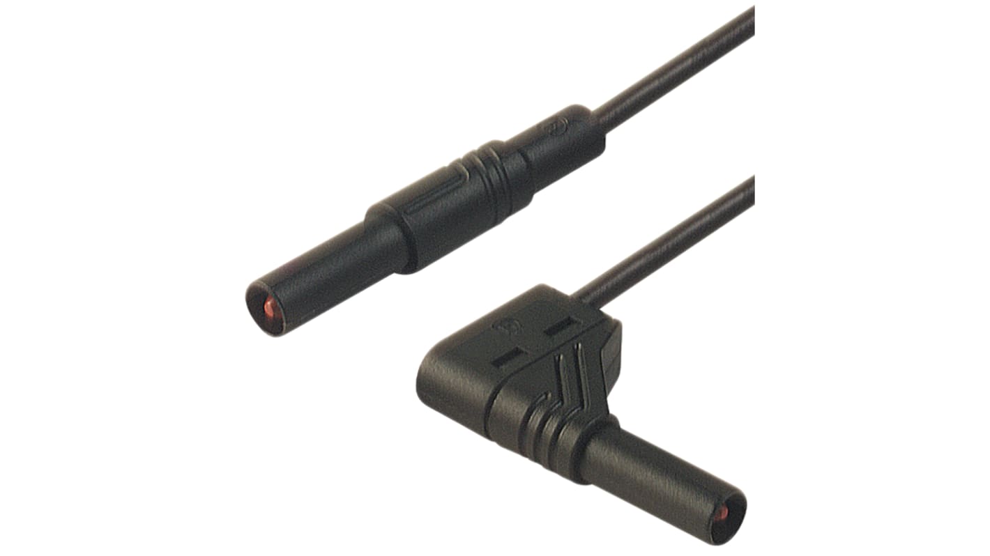 Hirschmann Test & Measurement, 16A, 1000V ac/dc, Black, 500mm Lead Length