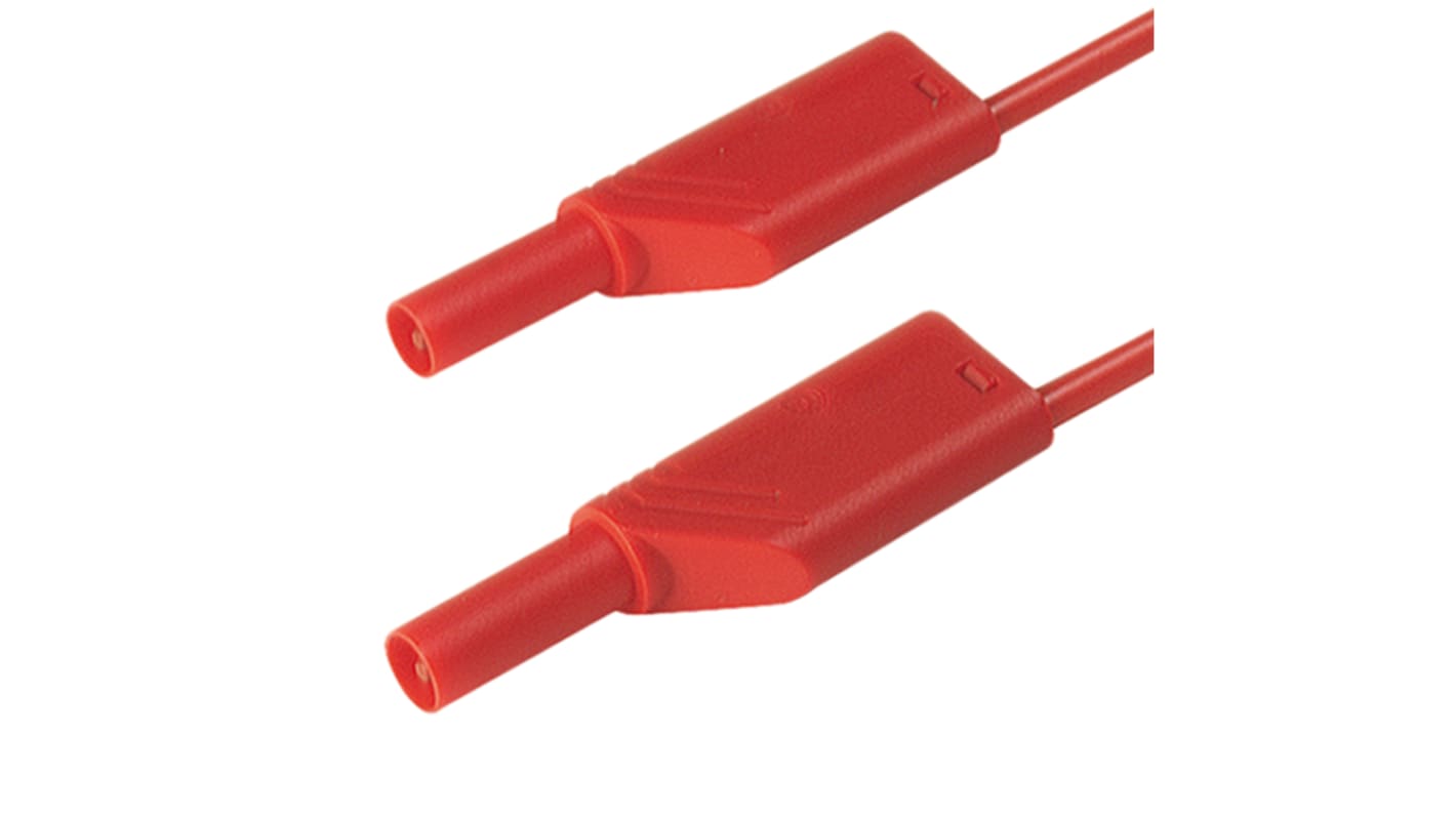 Hirschmann Test & Measurement, 16A, 1000V ac/dc, Red, 1m Lead Length