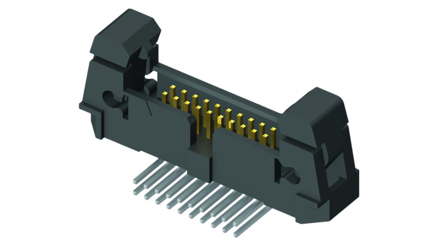 Samtec EHF Leiterplatten-Stiftleiste gewinkelt, 34-polig / 2-reihig, Raster 1.27mm, Kabel-Platine,