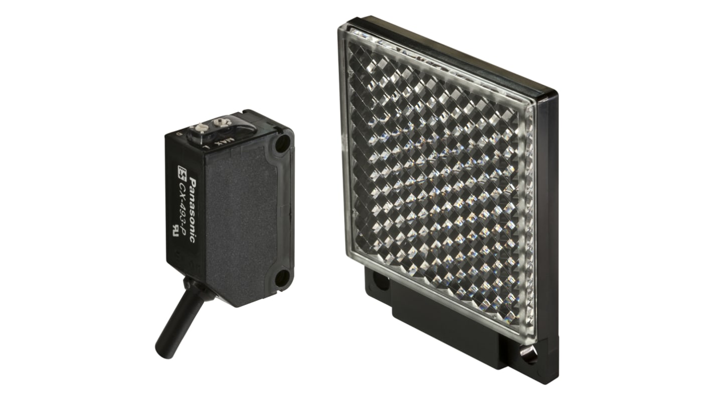 Rs-Online Sensore fotoelettrico Rettangolare Panasonic a retroriflessione rilevamento 5 m uscita NPN