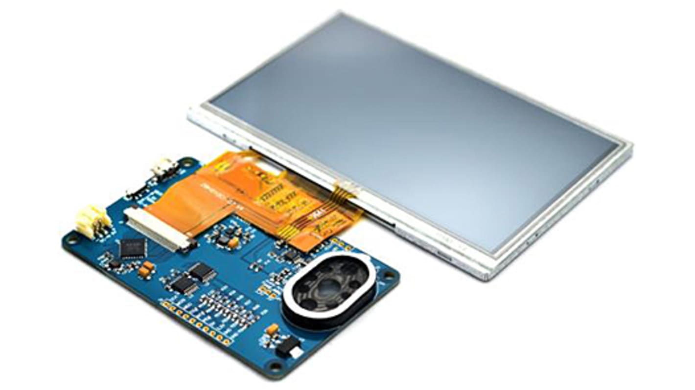 Bridgetek 5inLCD 显示屏开发模块 显示板, FT810 EVE Credit Card, 用于FT810