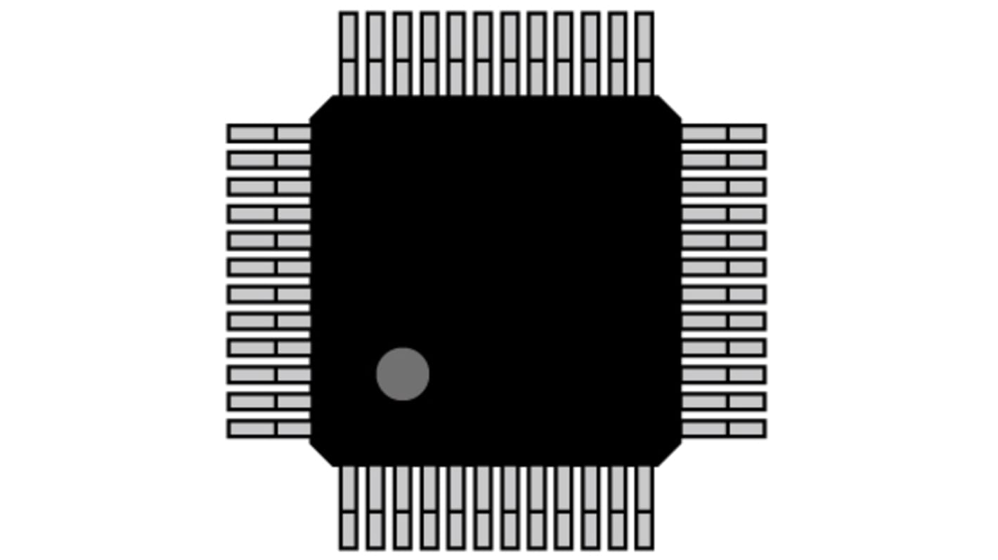 Renesas Electronics, 32bit RX, RX Microcontroller, 32MHz, 128 kB Flash, 48-Pin LFQFP