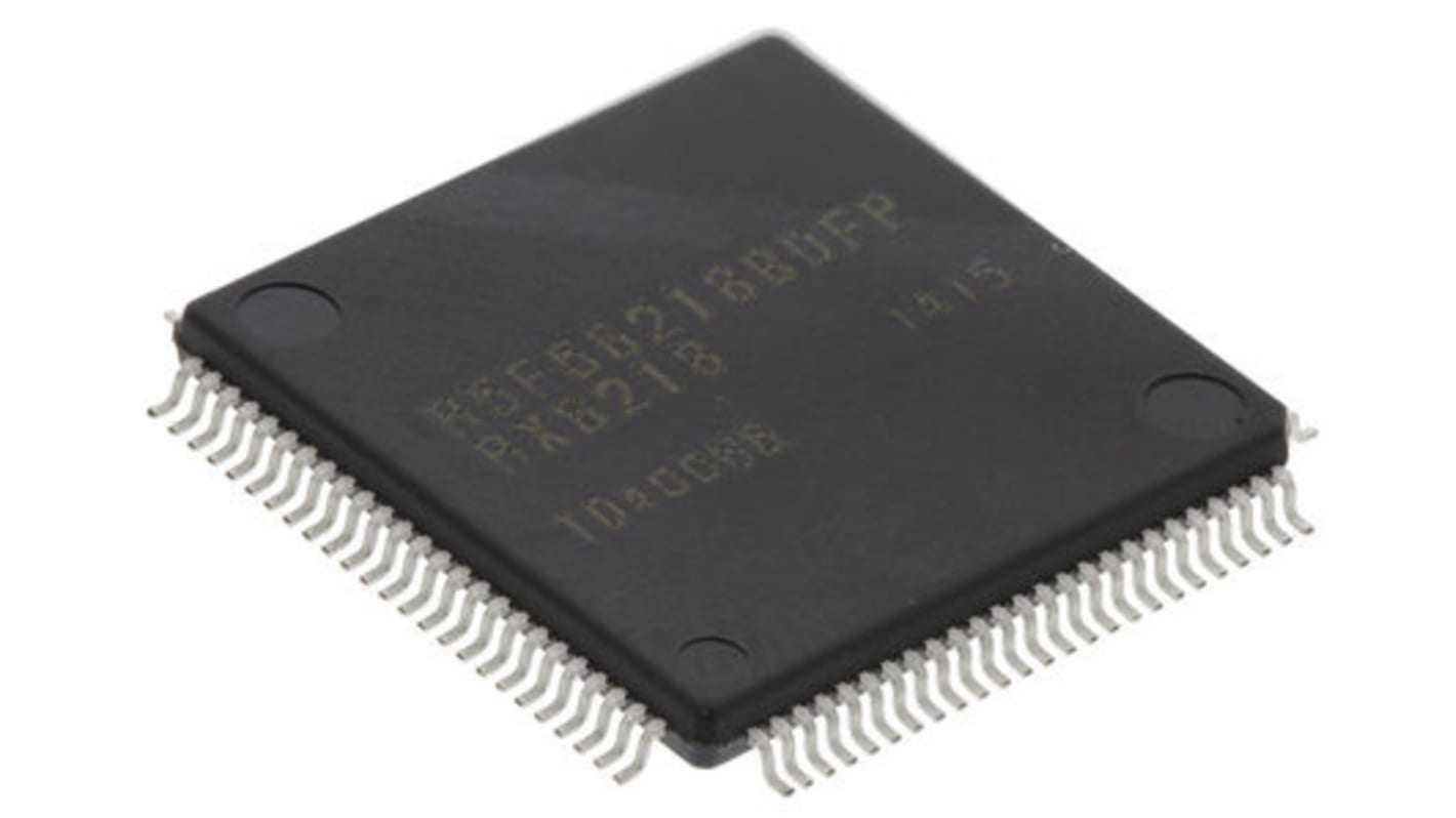 Mikrokontroler Renesas Electronics RX LFQFP 100-pinowy Montaż powierzchniowy RX 128 kB (ROM), 8 kB (Flash) 32bit 32MHz