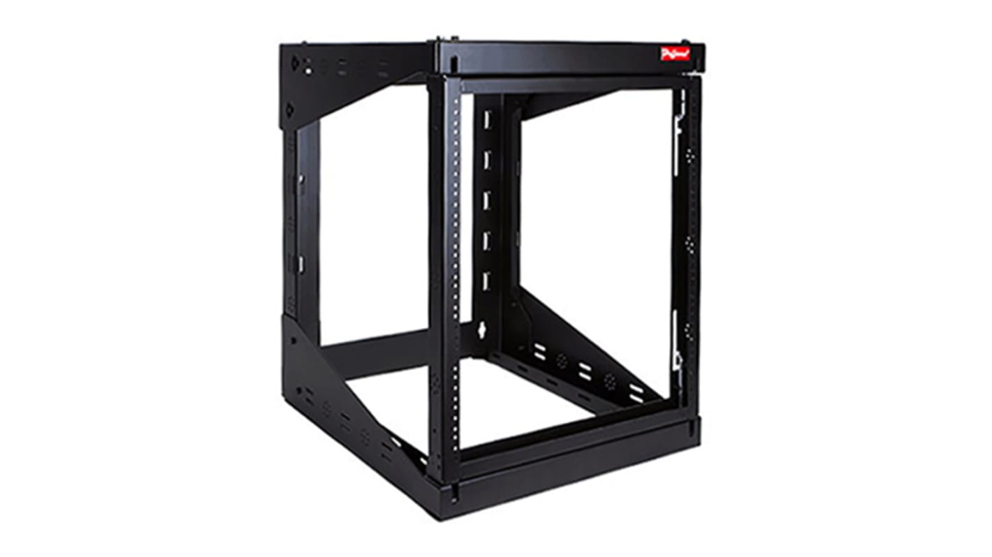 nVent Hoffman VersaRack Series Black 12U Steel Server Rack , with 4-Post Frame