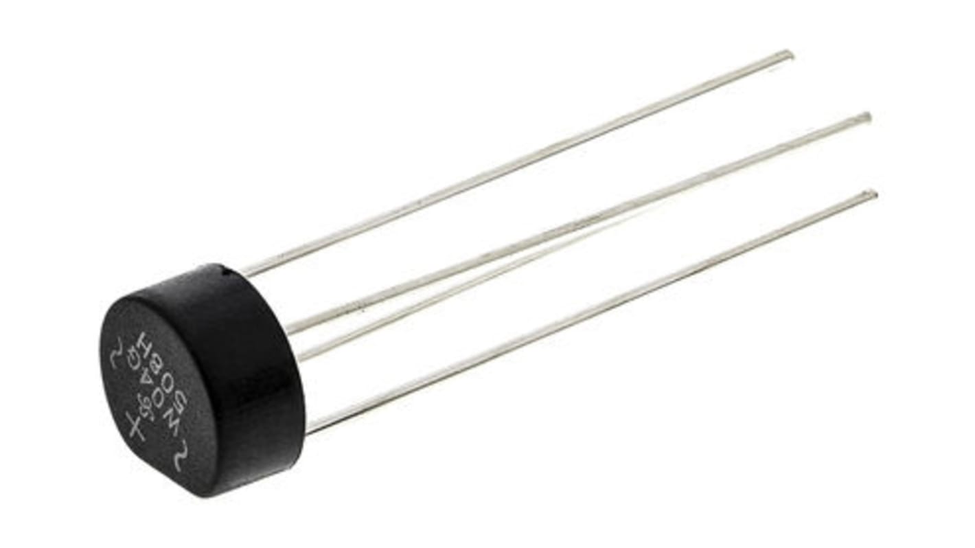 Vishay Brückengleichrichter, 1-phasig 2A 200V THT 1.1V WOG 4-Pin 5μA