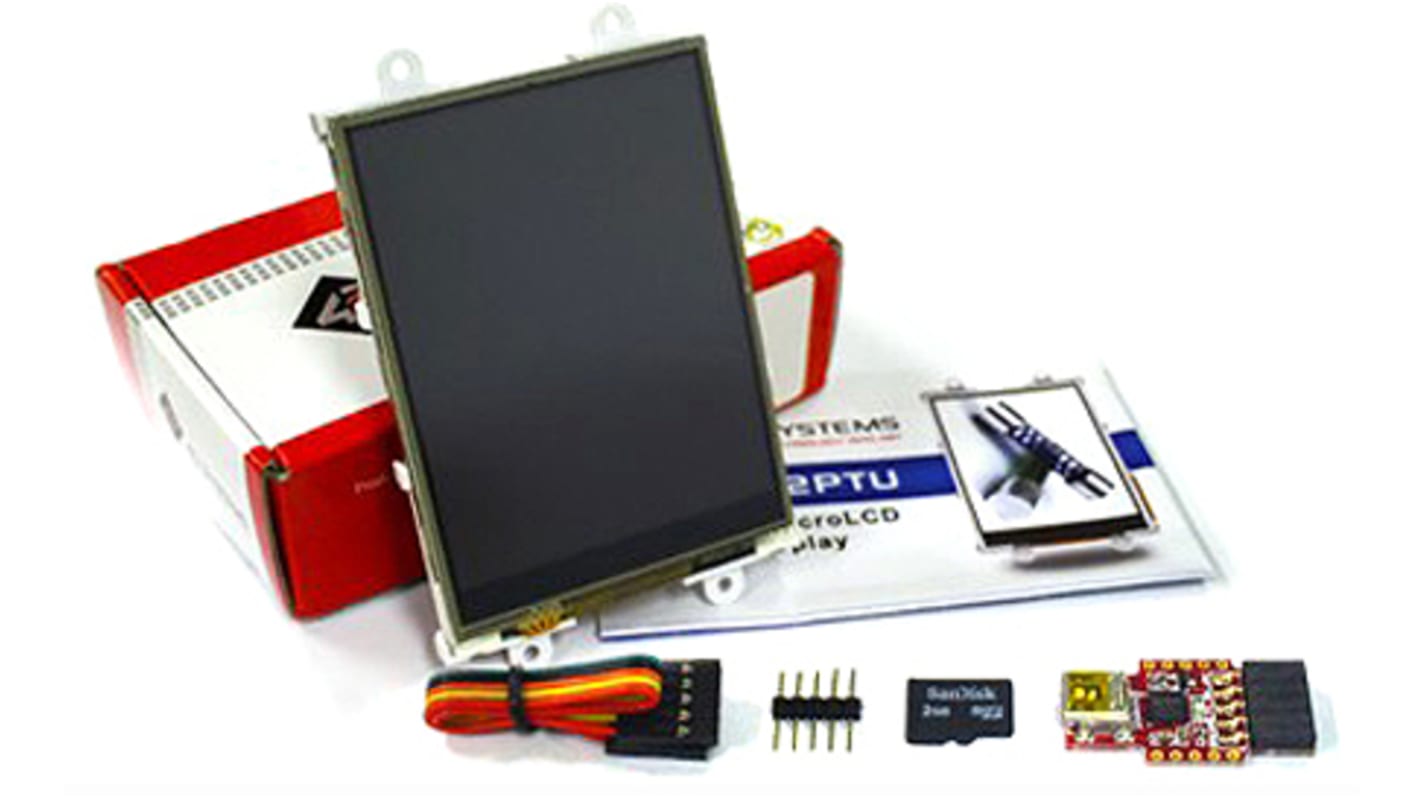 4D Systems SK-32PTU TFT LCD Colour Display Starter Kit / Touch Screen, 3.2in, 240 x 320pixels