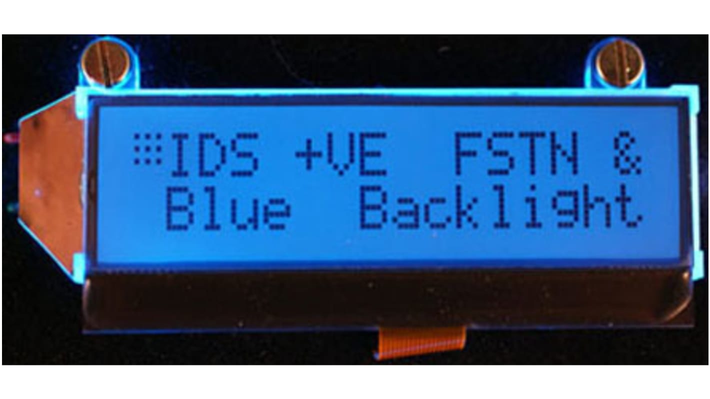 Intelligent Display Solutions CI064-4001-26 CI064-4001-xx Alphanumeric LCD Display, Blue on, 2 Rows by 16 Characters,