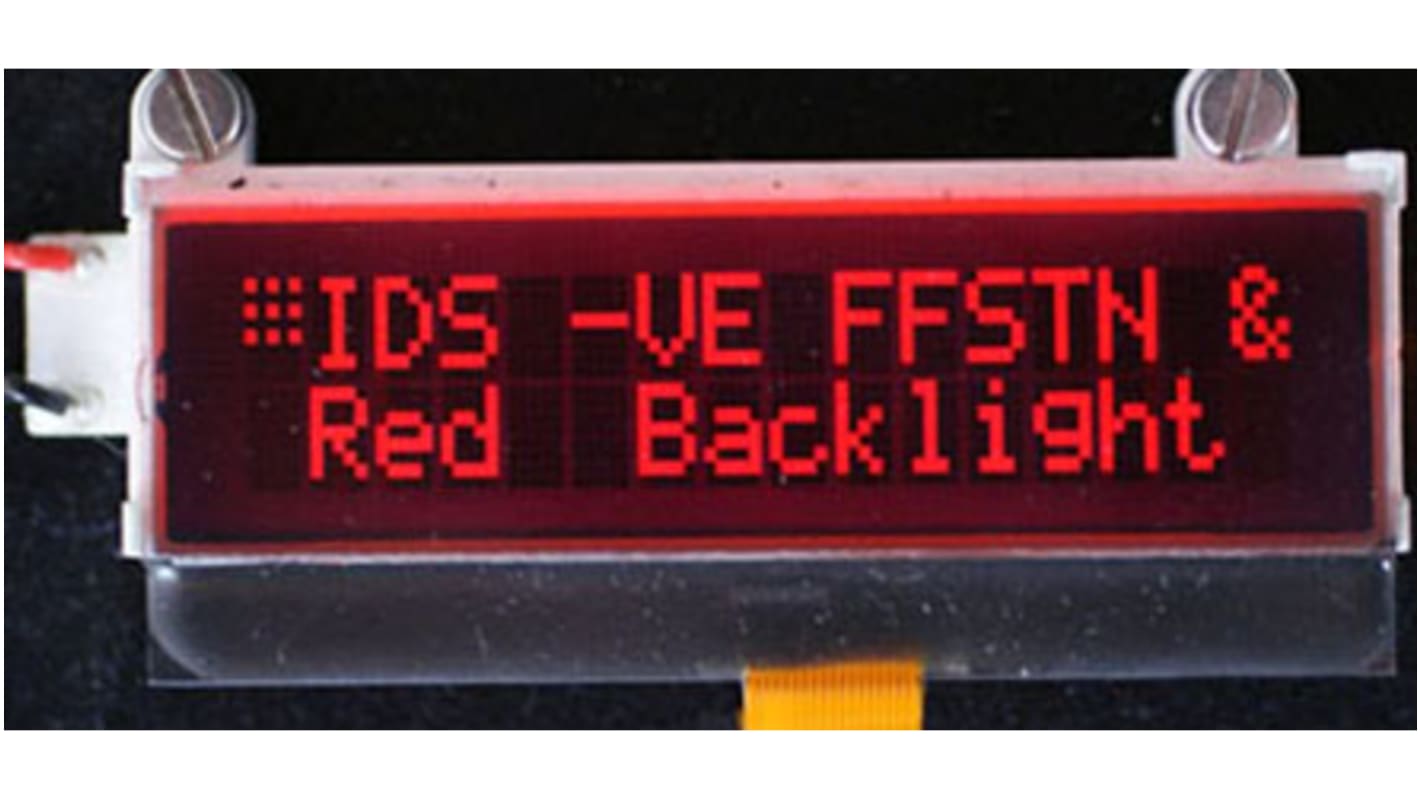 Intelligent Display Solutions CI064-4001-45 CI064-4001-xx Alphanumeric LCD Display, Red on Black, 2 Rows by 16