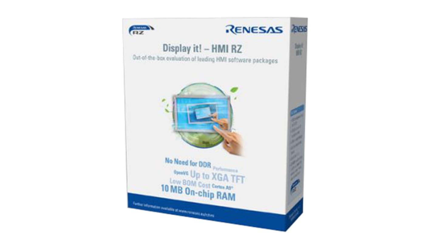 Renesas Electronics ヒューマンマシンインターフェイス開発キット, HMI Solution, USB 2.0, 開発キット, YDISPLAY-IT-RZ