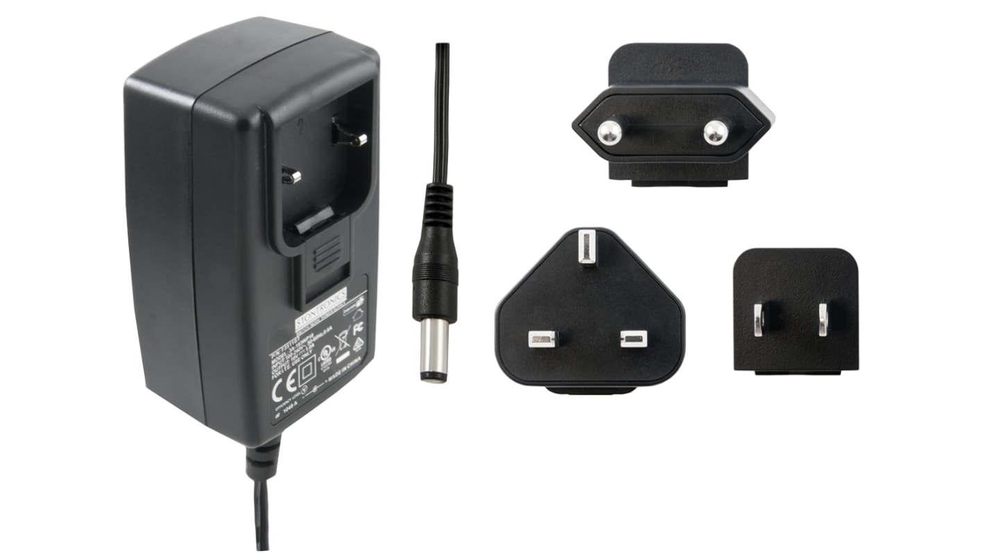 Adaptador AC/DC RS PRO 100V ac, 5V dc, 1 salida, Adaptador ac/dc, 1.2A, 6W, Conector macho para Europa, Reino Unido,