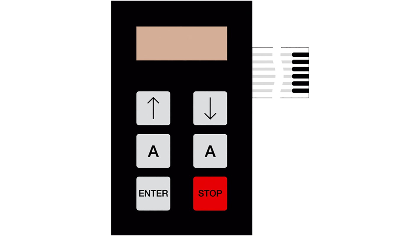 Bopla IP65 6 Key Conductive Silver Membrane Keypad