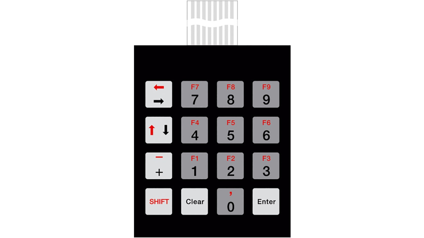 Bopla IP65 16 Key Copper Membrane Keypad