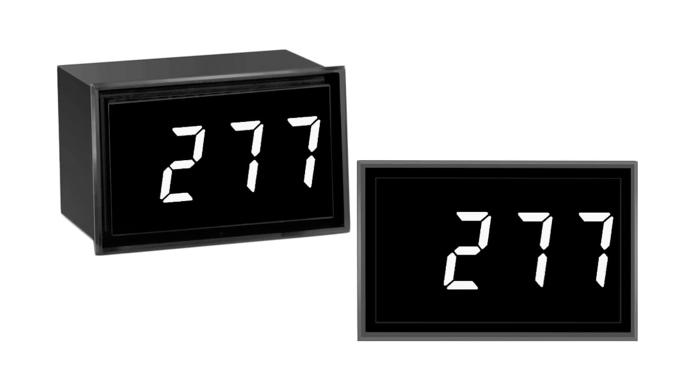 Murata Power Solutions 交流数字电压表 , 3位数, 240 → 310 V ac@ 60Hz量程, ±2 V精度, 33.93mm x 21.29mm切面, DMS-20PC系列