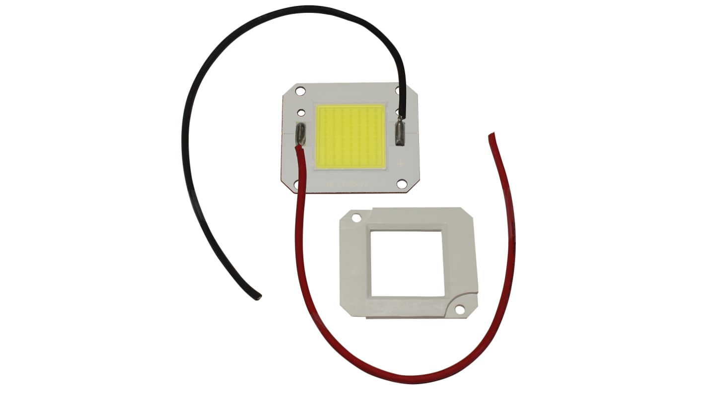 PowerLED CoB-LED, 31,5 V, 6000k +-300K, 12000 lm @ +–300K, Weiß, 4000 (Max.)mA, 46 x 40 x 2.2mm, 100W, 120°, Ra 70